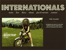 Tablet Screenshot of internationals.be